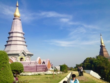 Stupa on Doi Inthanon Mountain