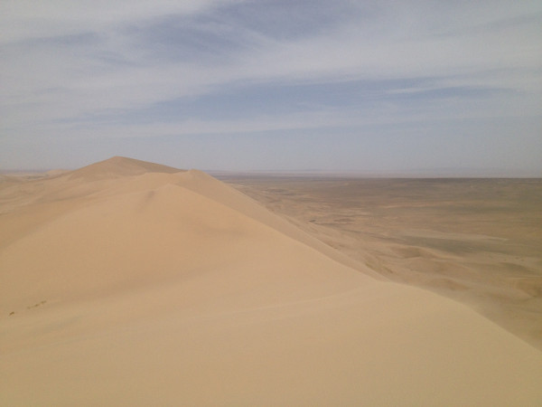 View from the top of the dunes