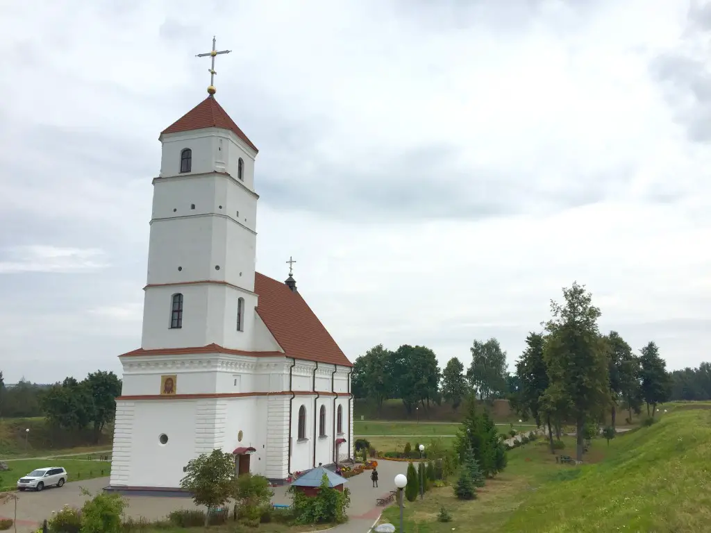 The lone church left in the original town a 