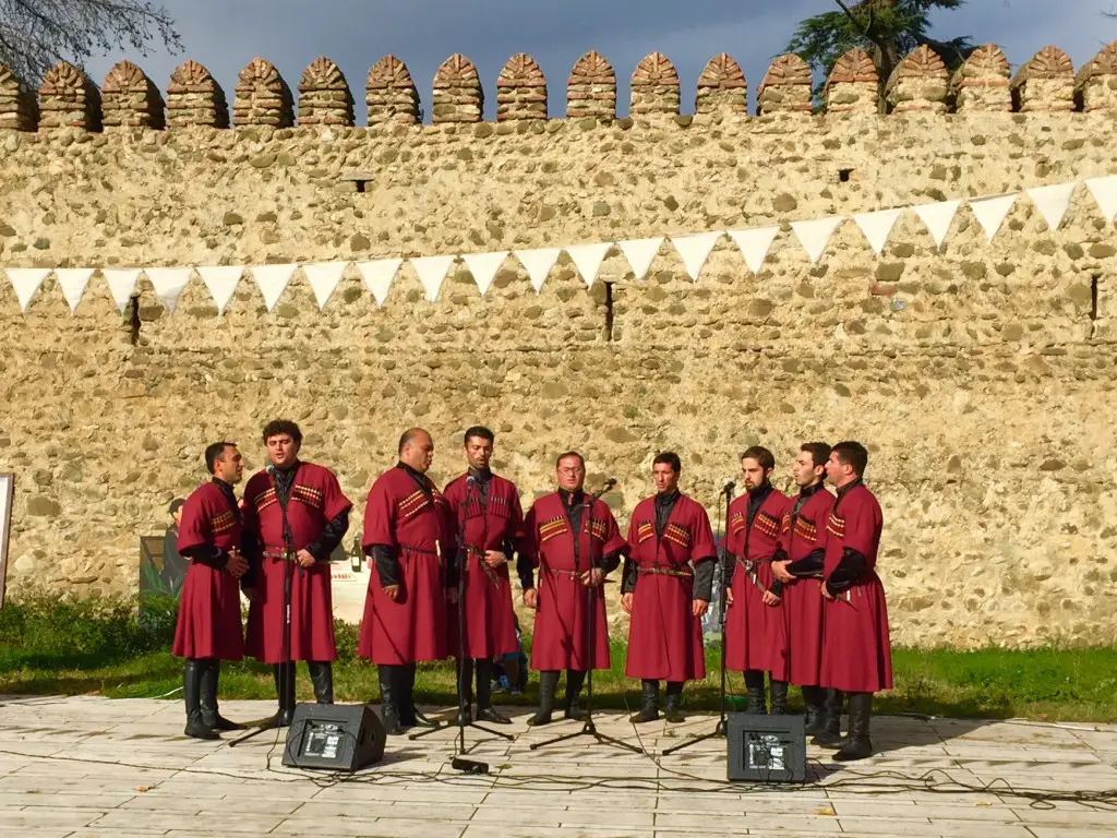 The local choir, such deep voices!