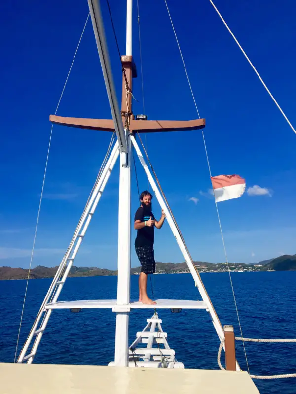 boat to Komodo Island