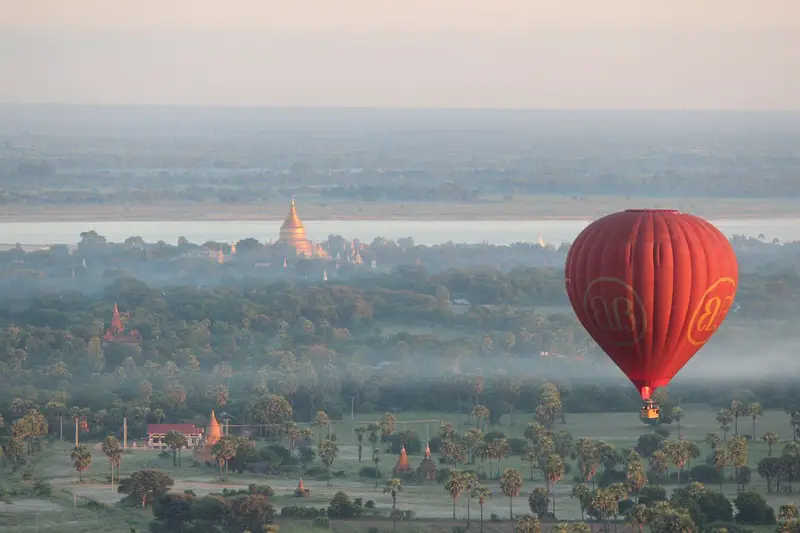 sunrise bagan myanmar