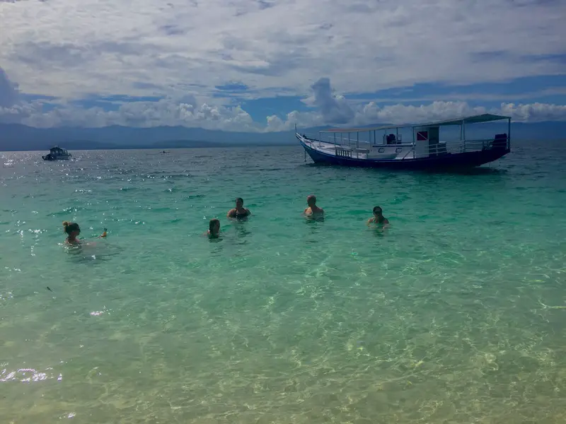 Looking out from Prince John Dive Resort Beach