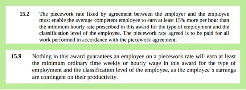 horticulture award clause 15