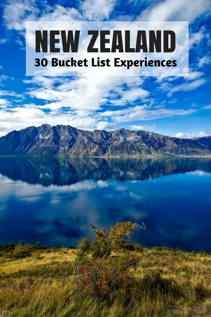 bucket list for NZ