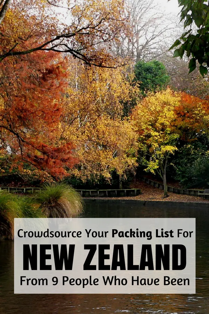 packing list for new zealand