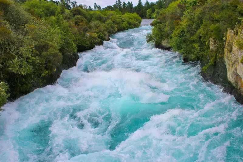 huka falls waterfall new zealand