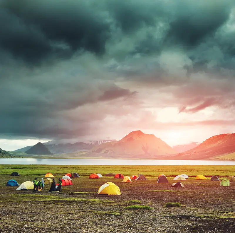 camping and trekking in iceland