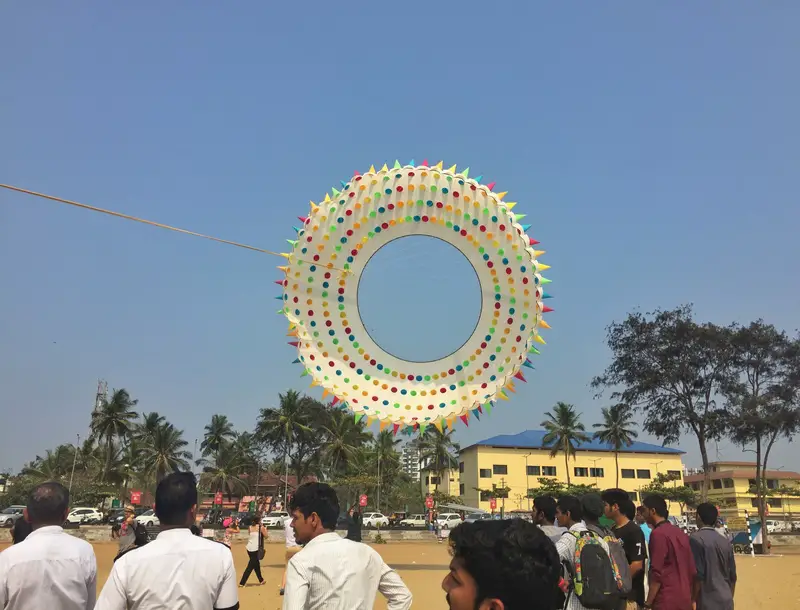 big kite flying in kerala