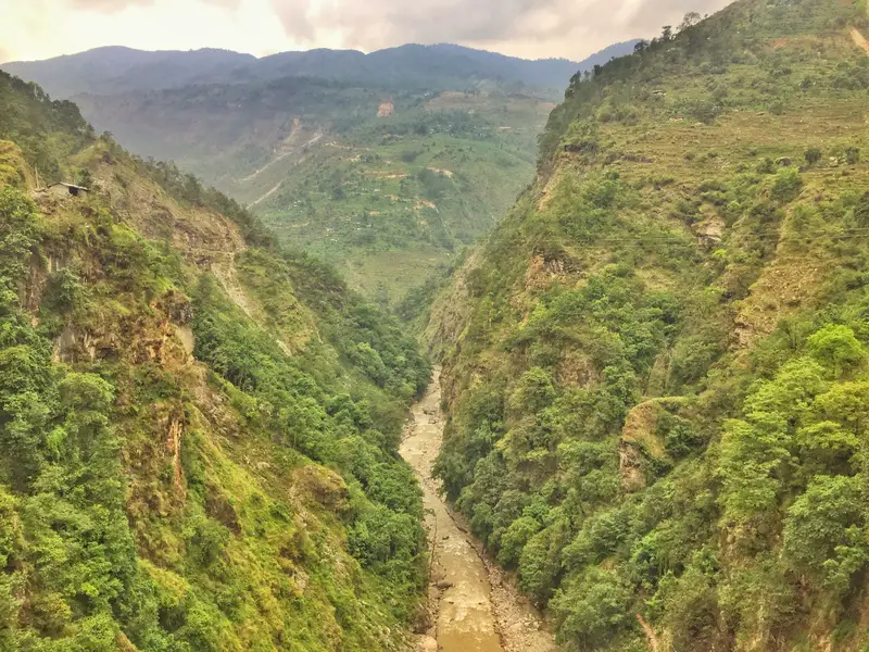 view from the bungy bridge