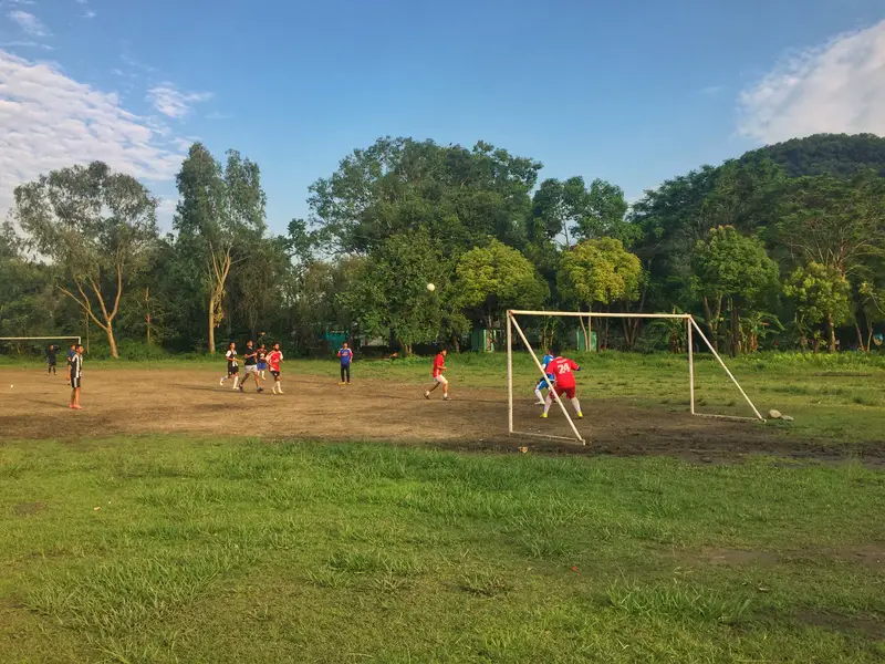 pokhara soccer at the park