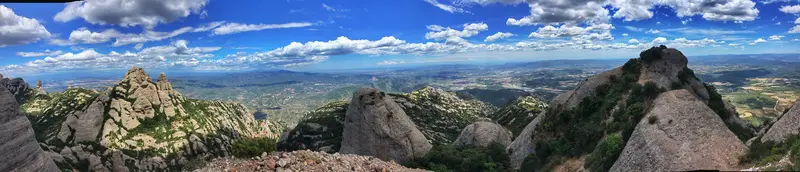 panoramic view of Montserrat