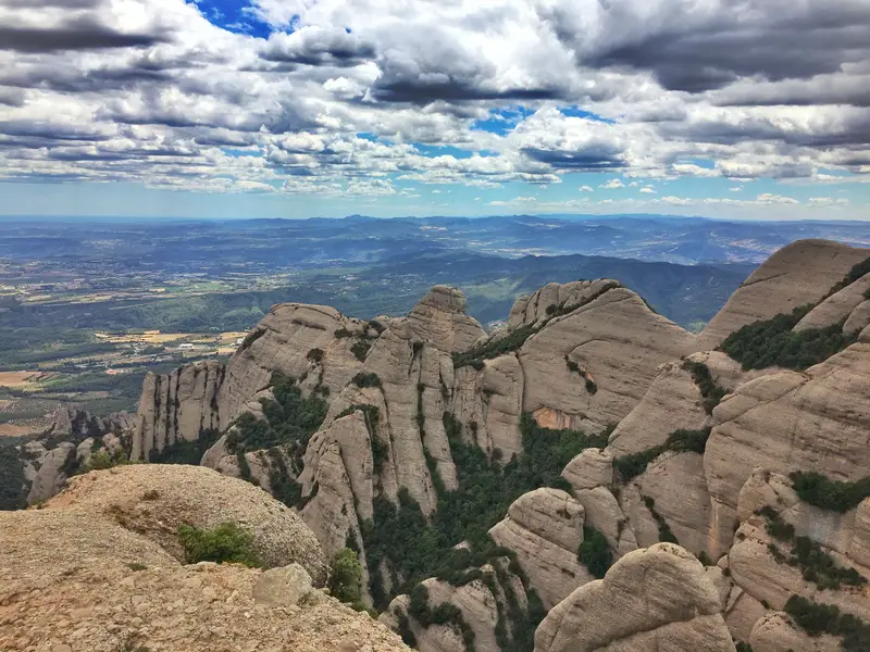 view from sant jeroni hike