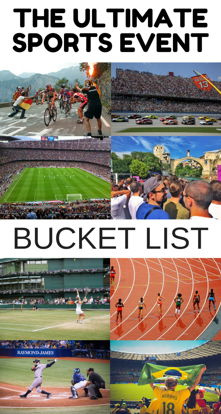sports event bucket list