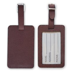 football luggage bag tag