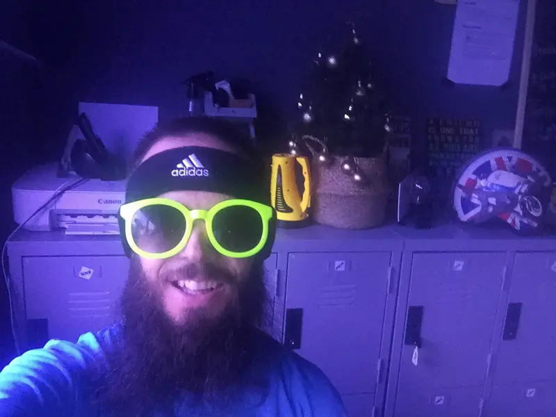 man wearing sunglasses