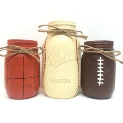 sports mason jars