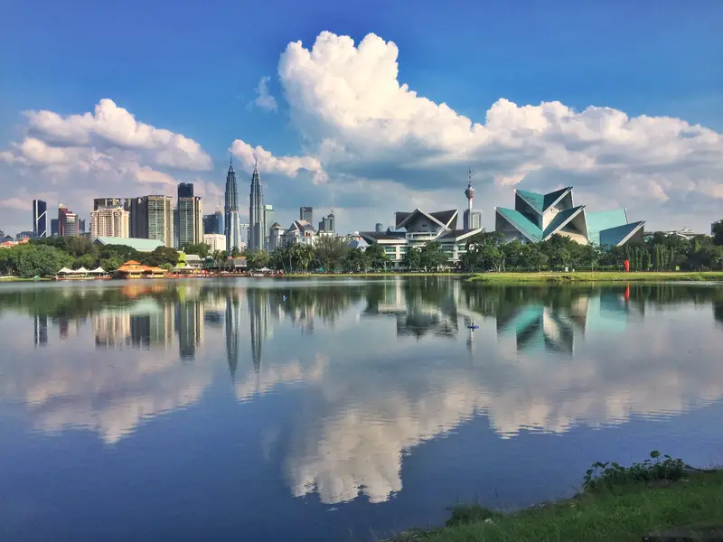 view from titiwangsa park