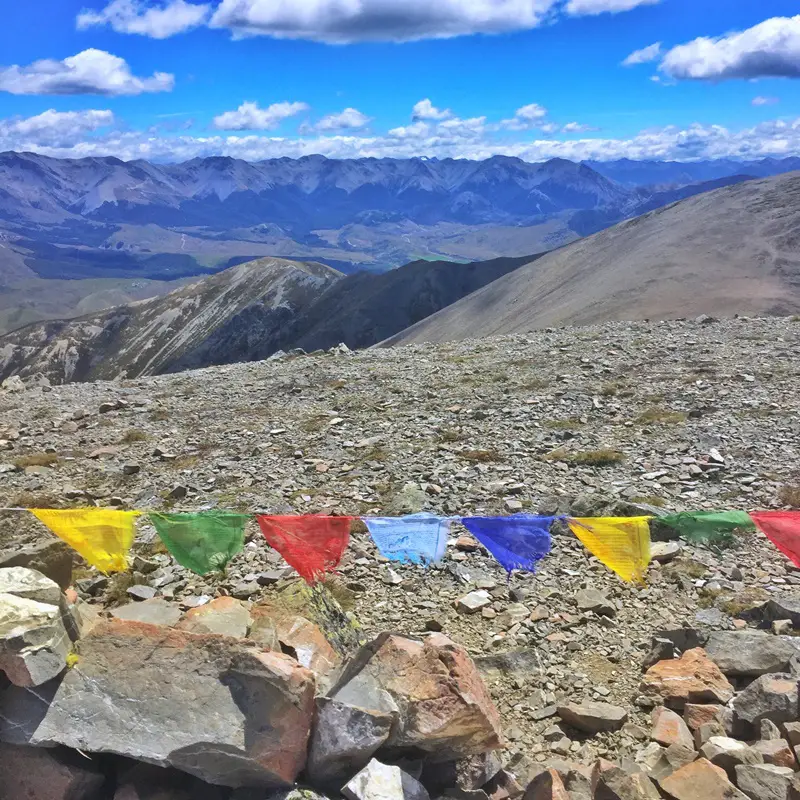 foggy peak summit