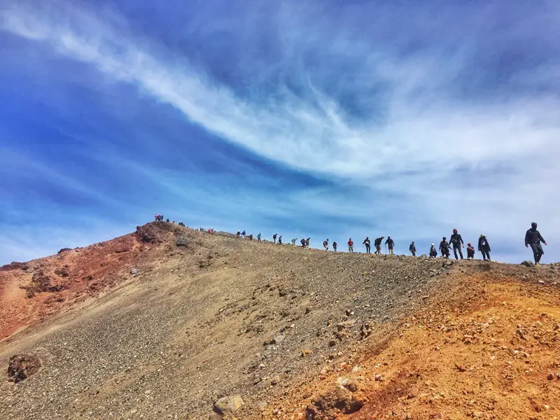 tongariro cross is a place to go after wellington